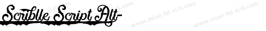 Scriblle Script Alt字体转换